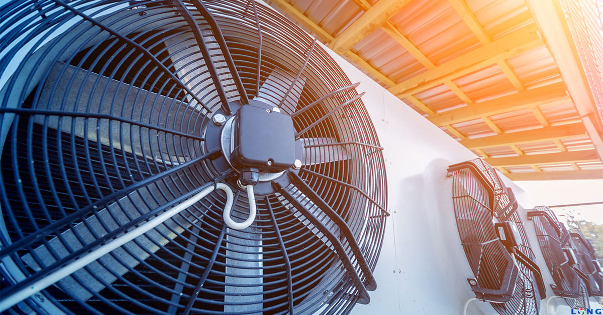 Energy efficient HVAC equipment fans