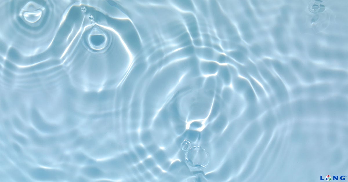 Ripples from drops in water